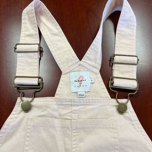 Hatch The Nines Light Pink Maternity Overalls sz 6 EUC